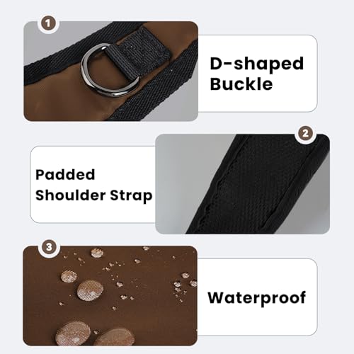 Image of Sling Bag, Crossbody Bag with Zipper Lock, RFID & Water Resistant for Women and Men Small Chest Bag for Travel Casual