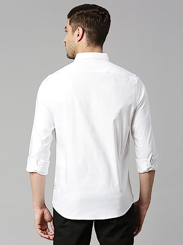 Image of Thomas Scott Men's Cricket Club Collection Classic Regular Fit Twill Shirt | 100% Cotton Long Sleeve Solid Shirt with Button Down Collar (Available in Plus Size)