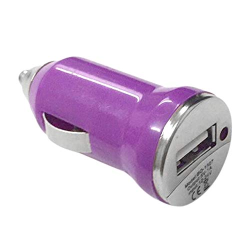 FinukGo Conveniente 5V-1000MA DC12-24V Adaptador y Tomas de Corriente USB para automóvil de Bala portátil de un Solo Puerto USB