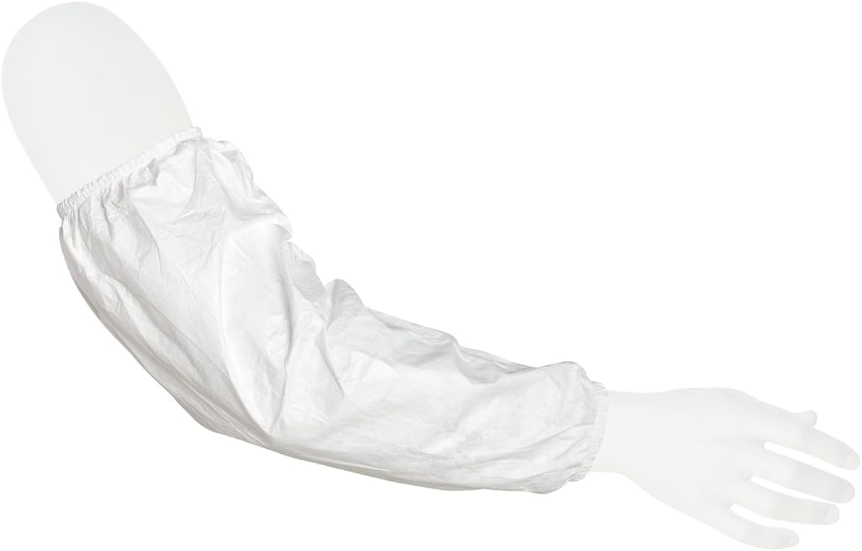 IsoClean DuPont Tyvek IC501B Sleeve, White, Universal Size (Pack of 100)