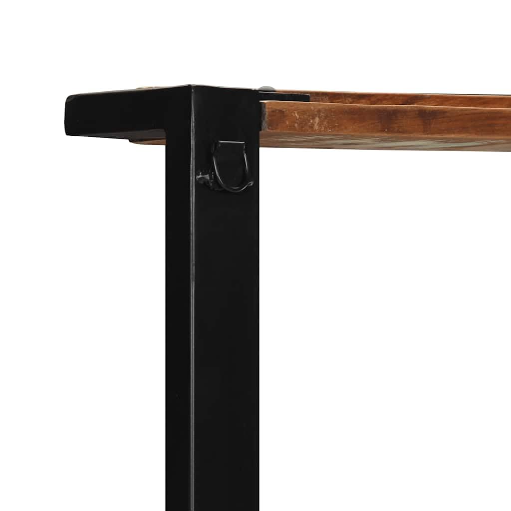Homgoday Perchero Multicolor Madera Maciza reciclada 80x40x190 cm Estantería de Pared Colgante Flotante Almacenamiento Espacio Decoración Artículos Diarios en Familia