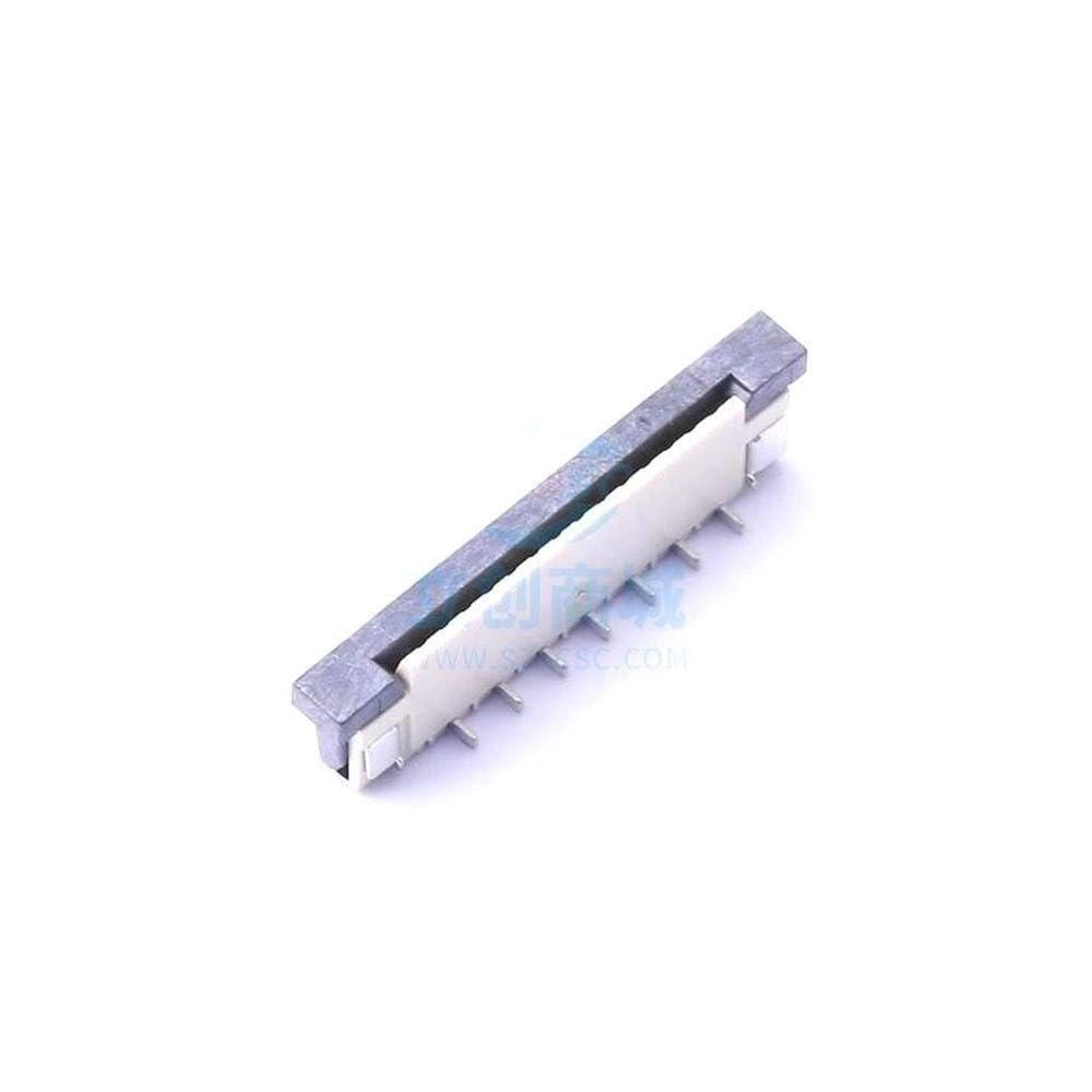 10 Pcs 1mmP Count: 14 Drawer Type Single Side Contacts/Vertical E Type with Solder Lug Reverse pin FFC/FPC Connector SMD, P=1mm (Staggered pin) 1mm 1.0K-GL-14PBF