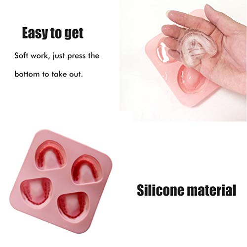 Molde de silicona para cubitos de hielo en forma de dientes miniatura 5