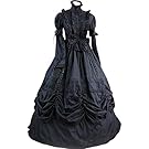 LY-VV Women's Gothic Lolita Dress Stand Collar Bowknot Victorian Dress Costume