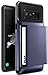 Note 8 Wallet Case, [Semi-auto Sliding] Card Slot Holder Wallet Case Heavy Duty Protective Slim Thin Fit Cover [Wireless Charging Compatible] for Galaxy Note 8 by Lumion (D.Glide - Orchid Purple)