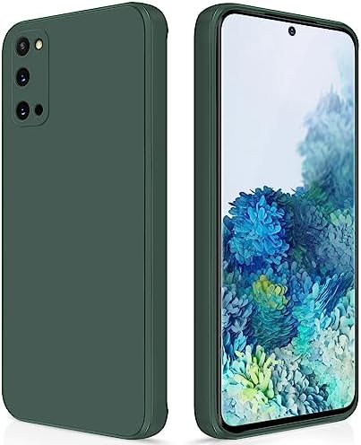 GiiYoon Case Compatible with Samsung Galaxy A13 4G, Silky-Soft Touch Full-Body Protective Phone Silicone Case, Shockproof Cover with Microfiber Lining, Blue