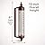 Adjustable Angle 10 Inch Garden Tube Thermometer (Bronze)