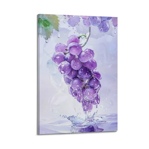 Poster mural moderne sur toile JIDUHON decoration violette chambre 20x30
