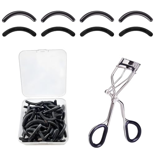 40 Pcs Eyelash Curler Refills Silicone Eye Lash Curlers Refill Pads Compatible with Tweezerman Eyelash Curler
