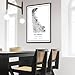 Modern Black & White Poster of delaware united states | 11x17 12x18 16x24 24x36 Unframed Print Wall Art | Minimalism City Traveler Gift | Minimalist Home Office Decor