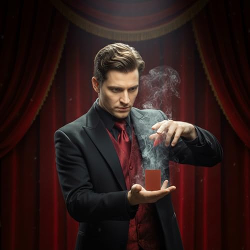 ZVBRSKM 100 Stück Zaubertricks, Magic Tricks Finger Zauber Mit Anleitung,Finger Rauch Papier, Professionelle Zaubertricks, Magic Paper, Ideal Für Zaubervorführungen Und Party