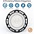 HYPERLITE LED High Bay Lights: 6-Pack 200W UFO Light for Damp Locations - UL-Listed LED Shop Lights for Warehouse Industry Lighting