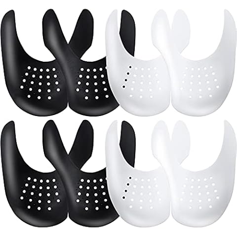 YOLOPARK Shoe Crease Protectors for Air Force Shoes, 4 Pairs Shoe Anti Crease Guard to Prevent Sneaker Crease for Men's 7.5-13 Women's 5-9 Cover