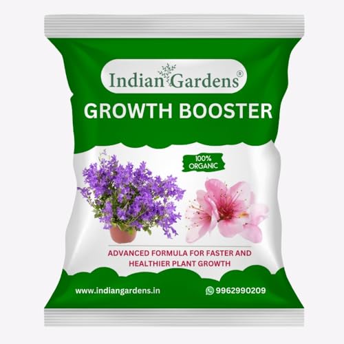 Image of Indian Gardens - Growth booster | Leaf growth enhancer | Organic growth booster | Vegetable growth fertilizer | Tree growth enhancer | Stronger roots fertilizer (400 Grams)