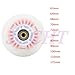 JCCHT 90A Light Up Inline Skate Wheels 62mm 64mm 68mm 70mm 72mm 76mm 80mm 90mm 100mm 110mm 125mm Roller Skates PU Wheels 4 Pack with Bearings,Red,110mm