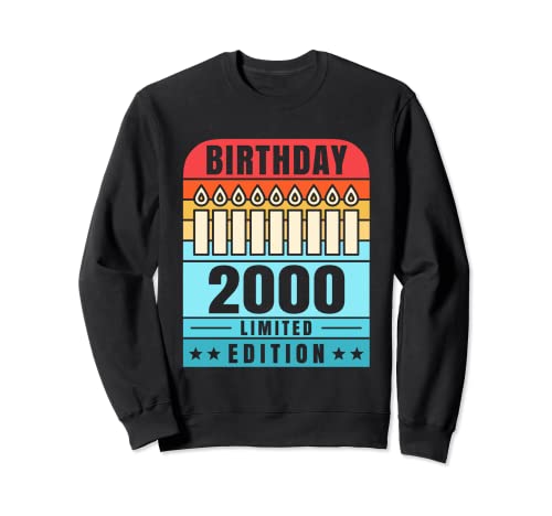 Camiseta vintage 2000 para hombre, edición limitada, cumpleaños 2000 Sudadera