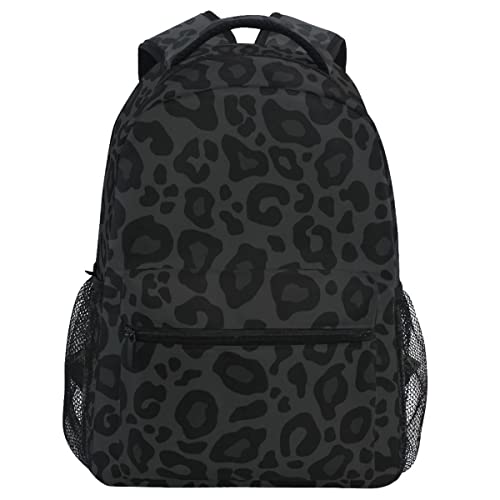 Wamika Cheetah Backpack for Girls Boys Black Leopard Kids Backpacks Ages 6-14 Animal Primary Elementary Middle School Bookbag Daypack Teens Bag