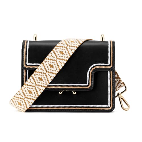 Image of ZOOEASS Wide Shoulder Strap Adjustable Replacement Belt Guitar Style Crossbody Bag Handbag Strap Multicolor Canvas Straps(Wide:1.5in)(Color27)