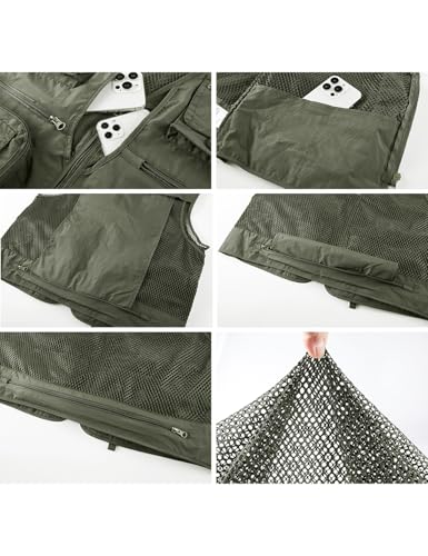 Chaleco de pesca para hombre Sukany con multibolsillos exterior 3