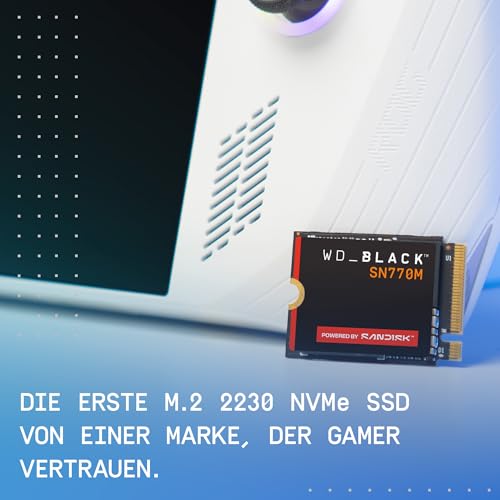 WD_BLACK SN770M 1 TB M.2 2230 NVMe SSD (Für Handheld-Spielkonsolen, Laptops, PCIe Gen 4.0, bis zu 5.150 MB/s, TLC 3D NAND… – Ansicht 5