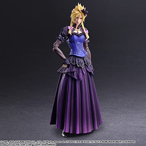 Square Enix Final Fantasy Vii Remake: Cloud Strife (Dress Ver.) Play Arts Action Figure #TOP1