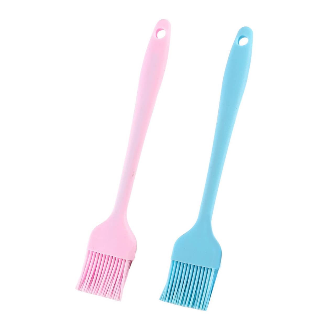 HEMOTON 2Pcs Silicone Bbq Oil Brush Kitchenware Easy to Clean Durable for Barbecue and Baking Use