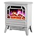 2000W Przenośny elektryczny piec kominkowy Grzejnik wolnostojący Zaawansowane ogrzewanie Natychmiastowe ciepłe Realistyczne 3D Płomień i cicha dmuchawa - 35 22 42Cm (biały)