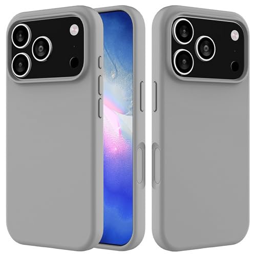Image of ArmourPro Silicone Back Case for iPhone 17 Pro Max, Soft-Touch Case | Light Gray