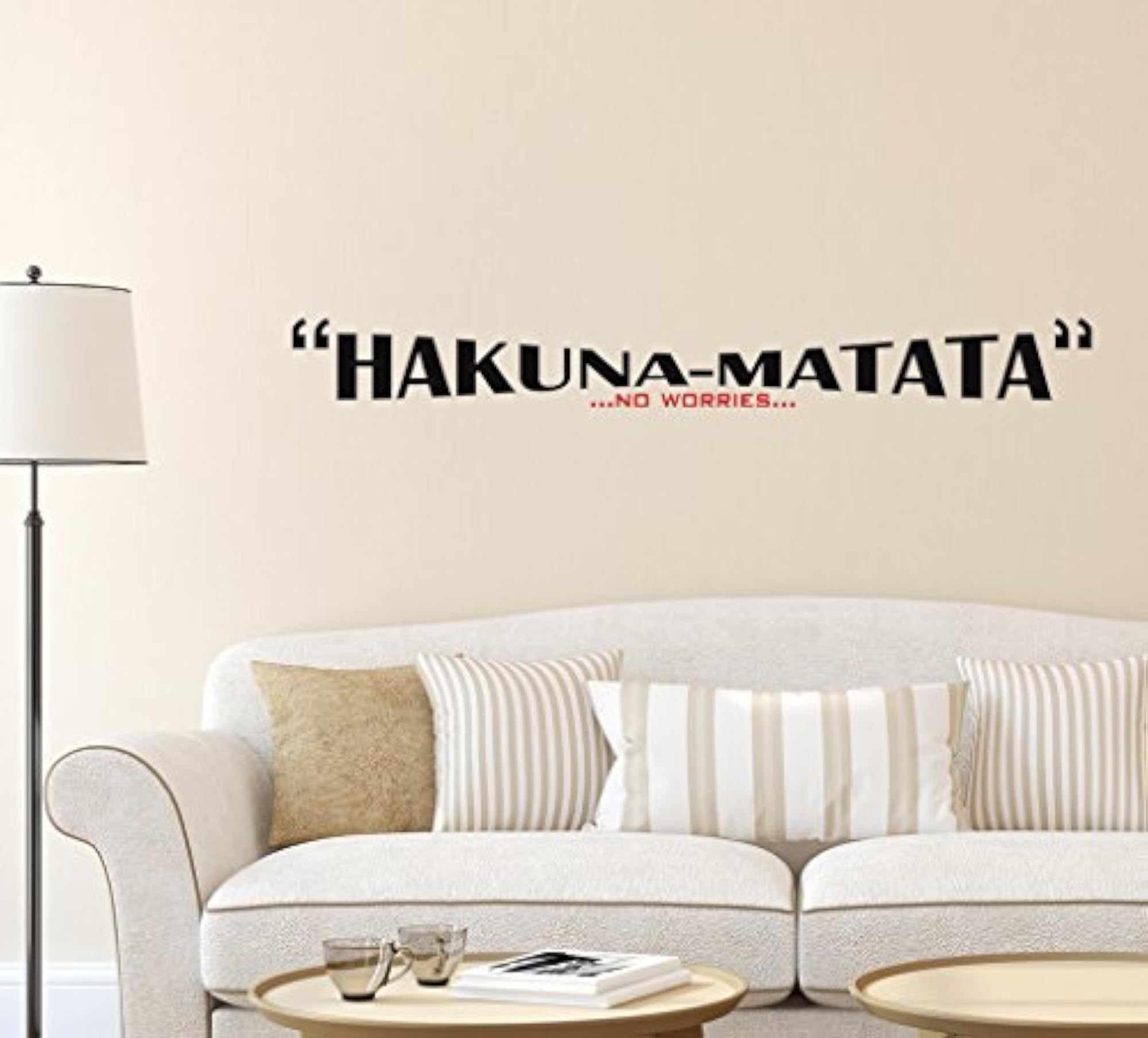 Hakuna Matata Wall Sticker, Vinyl Multicolor Decor