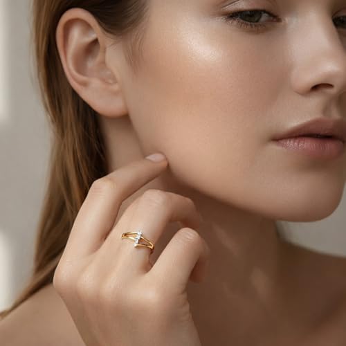Image of Miss Highness 925 Silver Solitaire Ring for Women and Girls | Elegant Adjustable Design | Silver Jewellery With Authenticity Certificate | Gift for Girlfriend Wife | Everyday Wear Ring