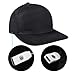 alavisxf xx LED Cap, Detachable LED Display Screen Smart Hat Adjustable Cool LED Baseball Cap for Party Christmas Halloween(Black)
