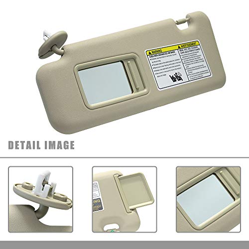 image for A ABIGAIL Left Driver Side Sun Visor Replacement for Toyota Highlander