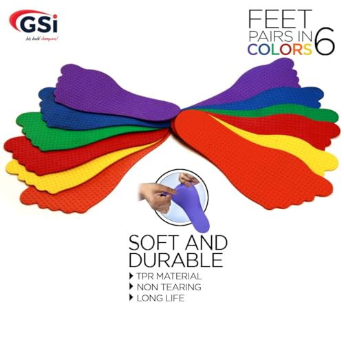 Image of GSi Spot Markers - Non-Slip Non-Toxic Poly Spots - Floor Markers for PE, Sports & Classroom Activities