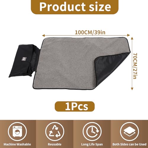 AONAYO Hundedecke Wasserdicht,wasserdichte Hundedecke,Reisedecke Hund,OutdoorHundedecke,HundedeckeFür Unterwegs,Faltbare Haustierdecke,100 X 70 cm Für Outdoor Innen Große Reisedecke Für Haustier