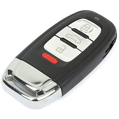 OCPTY 1 X Flip Key Entry Remote Key Fob for Audi A1 A3 Quattro A4 A5 Transmitter Replacement for 09-16 for Audi A1 A3 Quattro A4 A5 4 Buttons