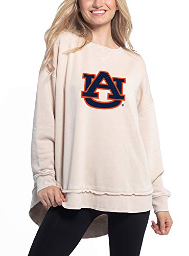 Chicka-d NCAA Auburn Tigers Womens Pullover Sweatshirt, Oatmeal, Large (480_NC_PL)