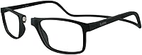 Vista 1 de Clic Slastik - Lentes de lectura magnéticos para lectores de computadora, banda plegable suave, lente reemplazable, templos Adj, Barat, (S-XL)