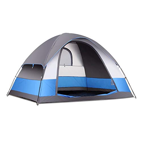 SEMOO Family Dome Tent for Camping, Water Resistant 5 Person 3-Season Lightweight