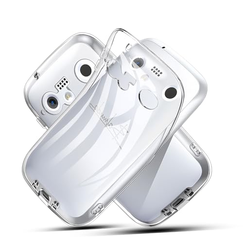 対応 Balmuda Phone用のケース クリア JACRON 薄型 衝撃吸収 耐衝撃 軟性 全透明 Balmuda Phone 用のカバー 黄変防止 傷つけ防止 滑り止め 「ストラップホール付き」スマホケース(クリア)