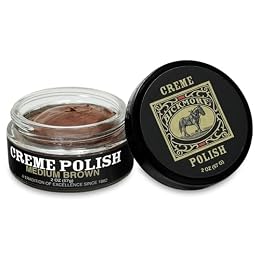 Bickmore Cream Shoe Polish - Medium Brown Leather Shoe Care, Nourishing Formula, Fills Scratches, High-Gloss Shine, Long-Lasting, Made in USA