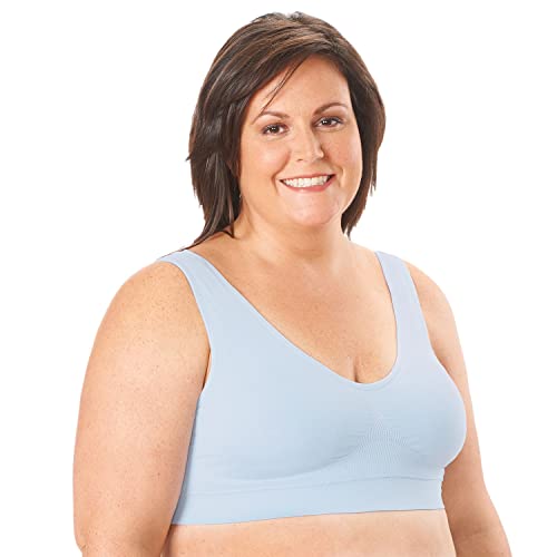 Genie Bra Womens 3 Pack - Wireless Bra For Women, Solid Color Seamless Bra - Pastel - 2X #TOP6