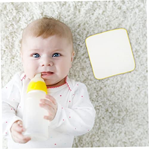 9Pcs Cotton Muslin Burp Cloths Absorbent Square Towels Unisex Burping Washcloths for Newborns with Yellow3