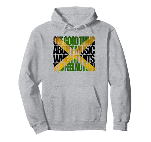 Una Cosa Buena de la música... Trenchtown Luce la Bandera de Jamaica Sudadera con Capucha