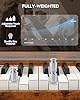 STRICH Digital Piano 88 Keys, Hammer-Action Weighted Keyboard, Full size Electric Piano Keyboard with Stand, 25Wx2 Speakers, Supports USB-MIDI/Wireless Connecting SDP-300S(Furniture Style)