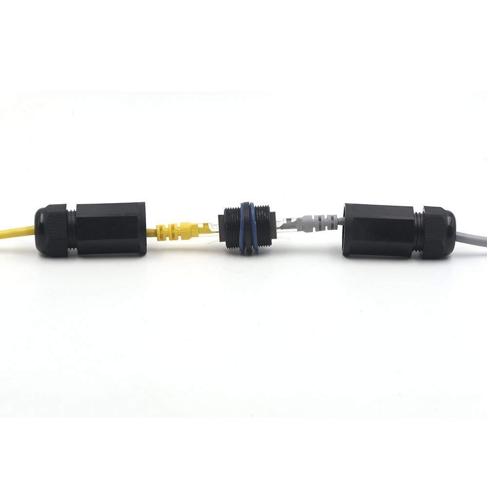 Accoppiatore RJ45 Impermeabile IP68 - 3 Pezzi + 6 Teste Di Cristallo, Per Cavo Ethernet CAT.6/5E - Foto 6