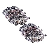 Hemobllo 6 piezas Pinzas para Pelo Banana Vintage Clips de Pez Forma Flor Plástico Ligero para Mujeres Accesorios Creativos para Peinado