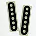 Pickup Single Sticker for Humbucker // Ibanez RG - Black