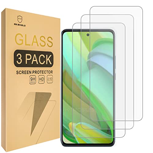 Mr.Shield [3-Pack] Designed For Motorola Moto Edge 2022 [Tempered Glass] [Japan Glass with 9H Hardness] Screen Protector with Lifetime Replacement