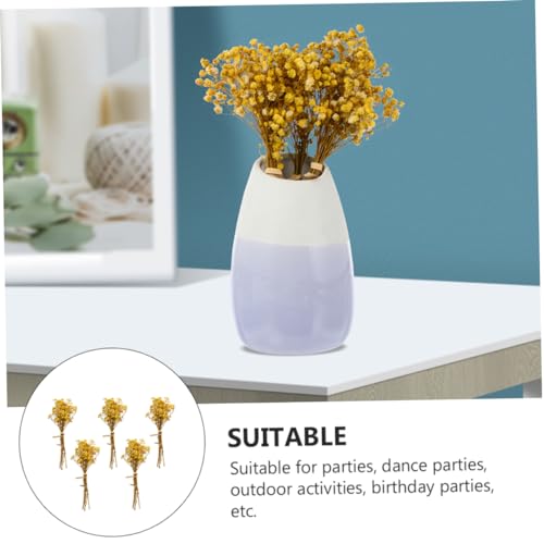 Bouquet de Flores Secas Gypsophila Natural 5 Piezas miniatura 3