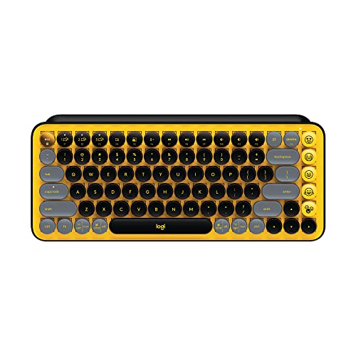 Image of Logitech POP Wireless Mouse and POP Keys Mechanical Keyboard Combo - Customisable Emojis, SilentTouch, Precision /Speed Scroll, Compact Design, Bluetooth, USB, Multi-Device, OS Compatible - Blast